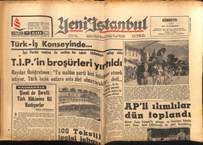 Yeni İstanbul Gazetesi 9 Nisan 1963 - Beş Tıp Fakültesi Kurulması Kararlaştı GZ57184 - 1