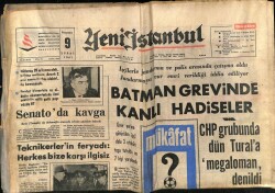 Yeni İstanbul Gazetesi 9 Şubat 1967 - Batman Grevinde Kanlı Hadiseler GZ70209 - 2