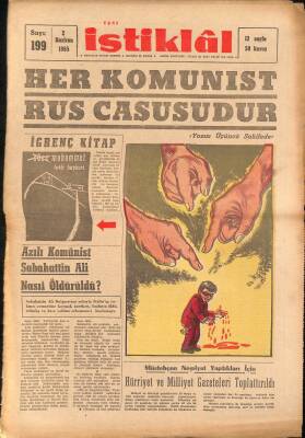 Yeni İstiklal 2 Haziran 1965 - Fakir Bayburtun Cüce Muhammet Kitabı, Sabahattin Ali Nasıl Öldü, Hürriyet Ve Milliyet Gazeteleri Toplattırıldı NDR69129 - 1