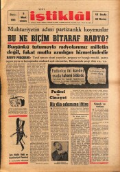 Yeni İstiklal 3 Mart 1965 - Turhan Projesi, Karakurt Davasında Son Celse, Amerikada İslam Düşmanlığı NDR69134 - Gökçekoleksiyon