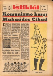 Yeni İstiklal 30 Haziran 1965 - Eşref Edib, Ahmed Hulusi Akten, İmam-ı Rabbani NDR69122 - Gökçekoleksiyon