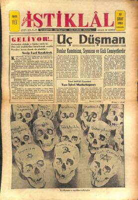 Yeni İstiklal Gazetesi 13 Şubat 1963 - İstiklal Mahkemesi Mahkumlarından Bir Kaçı GZ100991 - 1