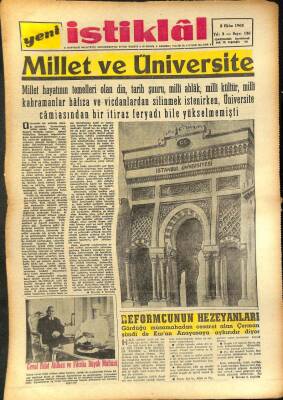 Yeni İstiklal Gazetesi 2 Ekim 1963 - Cevat Rıfat Atilhan Ve Filistin Büyük Müftüsü GZ100981 - 2