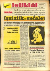 Yeni İstiklal Gazetesi 23 Ekim 1963 - Ulus Gazetesi Ve Komünist Radyo Ağızbirliği Ediyor GZ100980 - 1