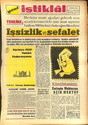 Yeni İstiklal Gazetesi 23 Ekim 1963 - Ulus Gazetesi Ve Komünist Radyo Ağızbirliği Ediyor GZ100980 - 2
