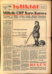 Yeni İstiklâl Gazetesi 1 Haziran 1966 - Milletle CHP Karşı Karşıya GZ160437 - Gökçekoleksiyon
