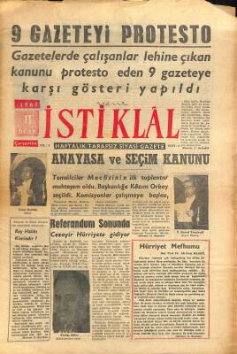 Yeni İstiklâl Gazetesi 11 Ocak 1961 - Büyük Şampiyon Yaşar Doğu Öldü GZ115491 - 1