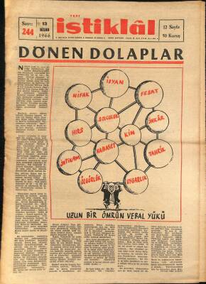 Yeni İstiklâl Gazetesi 13 Nisan 1966 - Atatürk Devrindeki Meclis Zabıtları Açıklansın GZ115343 - 1