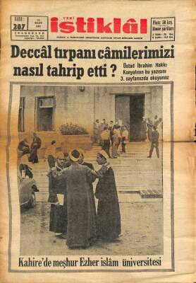 Yeni İstiklâl Gazetesi 15 Mart 1967 - Kahirede Meşhur Ezher İslam Üniversitesi GZ115333 - 1