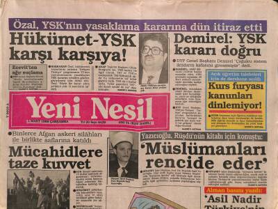Yeni Nesil Gazetesi 1 Mart 1989 - Binlerce Afgan Askeri Silahları İle Birlikte Saflarına Katıldı GZ90924 - 1
