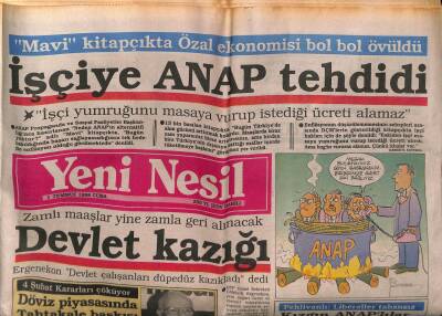 Yeni Nesil Gazetesi 1 Temmuz 1988 - İthal Otomobiller Lüks Kabul Edildi GZ83802 - 1