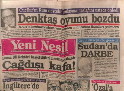 Yeni Nesil Gazetesi 1 Temmuz 1989 - Sudanda Darbe GZ80808 - 1