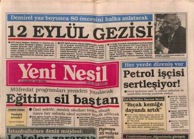 Yeni Nesil Gazetesi 10 Haziran 1988 - OECDye Göre Enflasyon %56 Olacak GZ87399 - 1