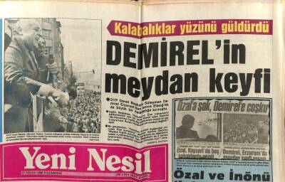 Yeni Nesil Gazetesi 11 Nisan 1988 - Anapta Kavga Var GZ61419 - 1