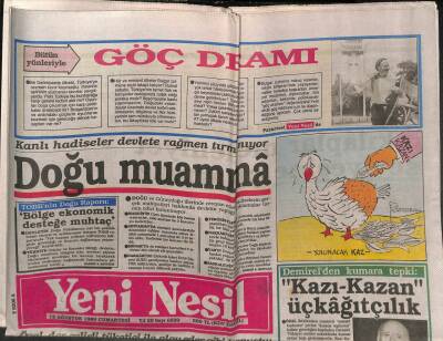 Yeni Nesil Gazetesi 12 Ağustos 1989 - Ecevit Devlet Anayasa Suçu İşliyor ! GZ102677 - 1