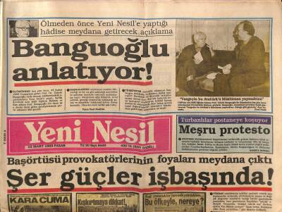 Yeni Nesil Gazetesi 12 Mart 1989 - Adana Demirel İçin Sokaklara Döküldü ! GZ83771 - 1