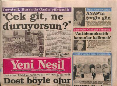 Yeni Nesil Gazetesi 13 Mayıs 1989 - Coca Cola Fabrikasında Direniş GZ87397 - 1