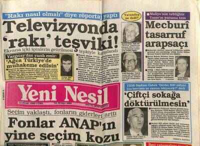 Yeni Nesil Gazetesi 13 Ocak 1989 - Fonlar ANAPın Yine Seçim Kozu GZ62912 - 2