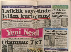 Yeni Nesil Gazetesi 16 Mayıs 1989 - Aziz Nesin Evrenle Resmen Alay Ediyor GZ61417 - 2