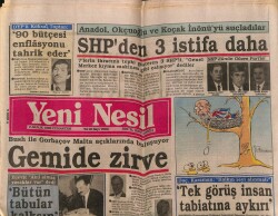 Yeni Nesil Gazetesi 2 Aralık 1989 - Bush İle Gorbaçov Malta Açıklarında Buluşuyor GZ62920 - 2