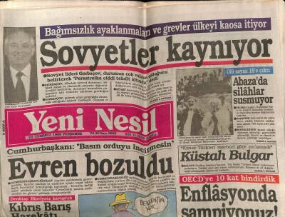 Yeni Nesil Gazetesi 20 Temmuz 1989 - Papandreu da Hesap Verecek GZ62930 - 2