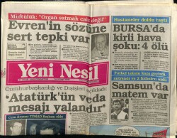 Yeni Nesil Gazetesi 21 Ocak 1989 - Futbol Takımı Kaza Geçirdi Antrenör Ve 2 Futbolcu Öldü GZ61424 - 1