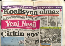 Yeni Nesil Gazetesi 24 Eylül 1988 - Özal, Naimle TVde Seçim Yasaklarını Delecek GZ61476 - 2