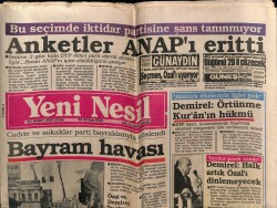 Yeni Nesil Gazetesi 24 Mart 1989 - Endonezyada Namaz GZ62923 - 1