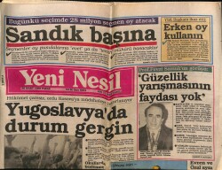 Yeni Nesil Gazetesi 26 Mart 1989 - Piyer Loti Yıkılıyor GZ62927 - 2