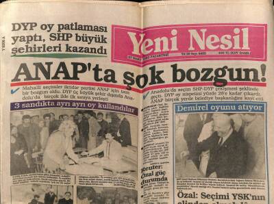 Yeni Nesil Gazetesi 27 Mart 1989 - Denktaşla Vasiliu 6 Ayda 80 Saat Başbaşa Görüştüler GZ62926 - 2