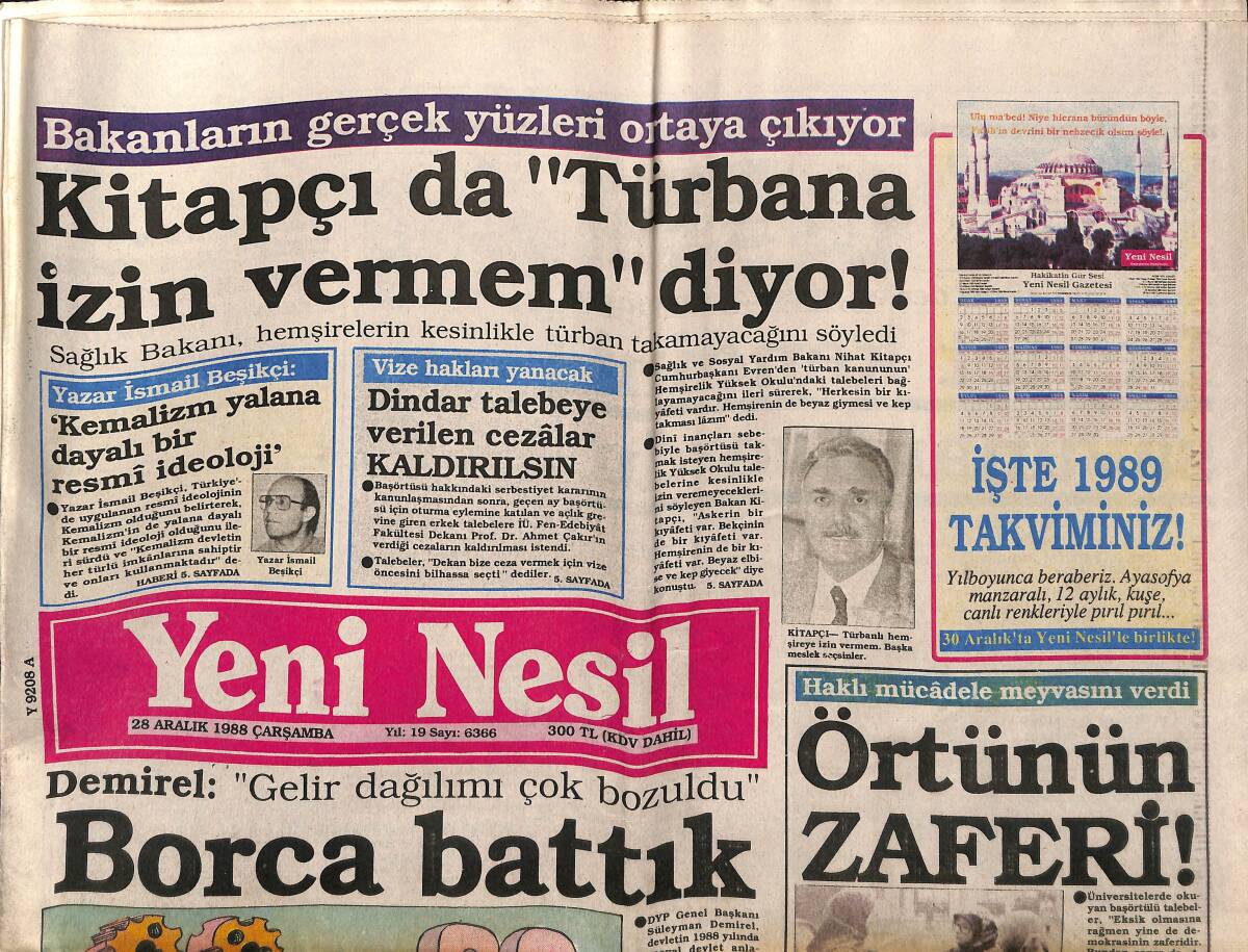 Yeni Nesil Gazetesi 28 Aralık 1988 - SEKA'dan Hesap Başka ! - Bulgar Zulmü Durmadı GZ152708 - 1