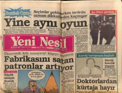 Yeni Nesil Gazetesi 28 Ocak 1989 - Fabrikasını Satan Patron Artıyor GZ55684 - 1