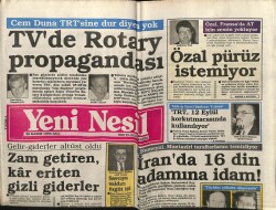 Yeni Nesil Gazetesi 29 Kasım 1988 - İranda 16 Din Adamına İdam GZ61477 - 1