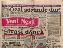 Yeni Nesil Gazetesi 29 Mart 1989 - Sendikalar Erken Seçim İstiyor GZ62922 - 1