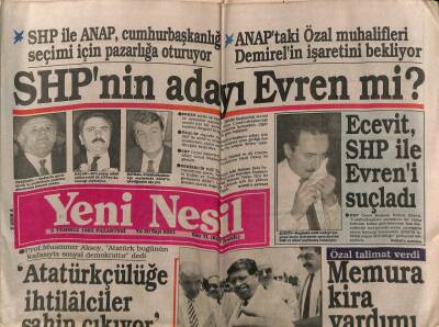 Yeni Nesil Gazetesi 3 Temmuz 1989 - Hasan Esat Işık Öldü GZ80788 - 1