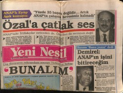 Yeni Nesil Gazetesi 30 Eylül 1988 - Demirel Anapın İşini Bitireceğim GZ61474 - 2