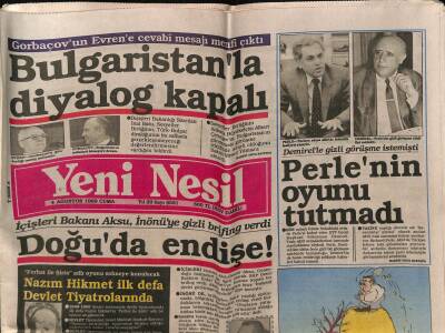 Yeni Nesil Gazetesi 4 Ağustos 1989 - Nazım Hikmet İlk Defa Devlet Tiyatrolarında GZ80776 - 1