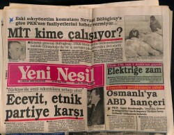 Yeni Nesil Gazetesi 4 Aralık 1989 - Ecevit , Etnik Partiye Karşı GZ62909 - 1
