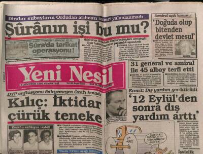 Yeni Nesil Gazetesi 5 Ağustos 1989 - 20 Bin Liraya Tayland Malı Konuşan Ayakkabı GZ80777 - 1