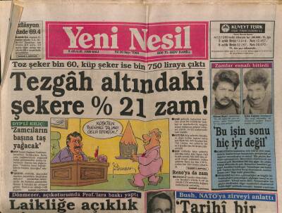 Yeni Nesil Gazetesi 5 Aralık 1989 - Türk-İşde Kulis Yarışı GZ83940 - 1