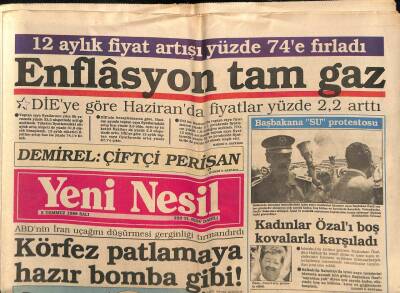 Yeni Nesil Gazetesi 5 Temmuz 1988 - Lipton Yine Mahkemelik GZ83792 - 1
