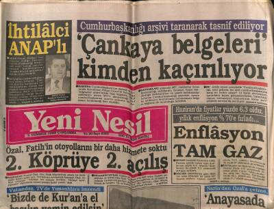 Yeni Nesil Gazetesi 5 Temmuz 1989 - Kabe Gülsuyu İle Yıkandı GZ80791 - 1