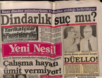 Yeni Nesil Gazetesi 7 Ağustos 1989 - 7 Bin Sokak Tabii Gaz İçin Kazılacak GZ80778 - 1