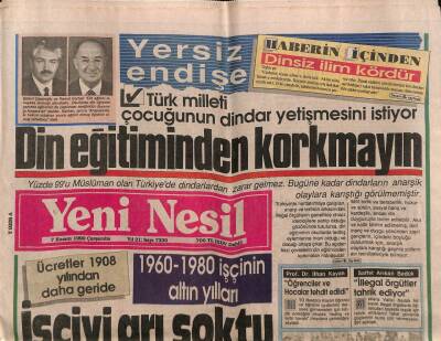 Yeni Nesil Gazetesi 7 Kasım 1990 - Körfez Krizinin Mağdurları GZ83790 - 1