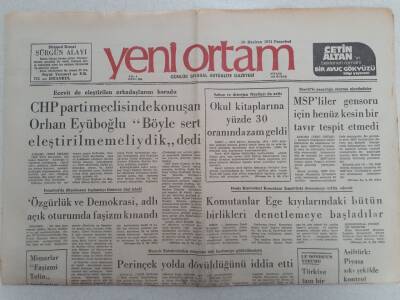 Yeni Ortam Gazetesi - 10 Haziran 1974 - THY Ve Emekli Sandığı Holding Oluyor GZ112343 - 1