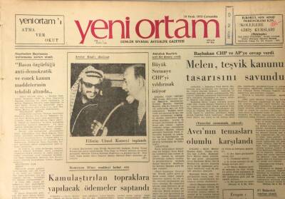 Yeni Ortam Gazetesi 10 Ocak 1973 T.İ.İ.K Parti Davasında Sanık Sayısı 188 Oldu GZ39219 - 1