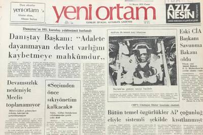 Yeni Ortam Gazetesi 11 Mayıs 1973-Ecevit Meclis Toplanmıyorsa Sorumlusu AP Ve CGP dir GZ39347 - 1