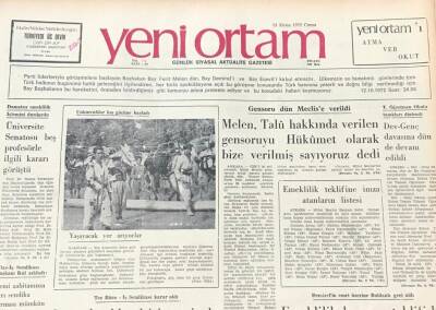 Yeni Ortam Gazetesi 13 Ekim 1972- Sümerbankın 14 İşyerinde Bu Sabah Greve Başlanıyor GZ39280 - 1