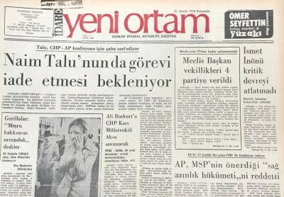 Yeni Ortam Gazetesi 20 Aralık 1973 -Suriyenin Kararı Kissingerin İlk Diplamatik Yenilgisi Oldu GZ39445 - 1