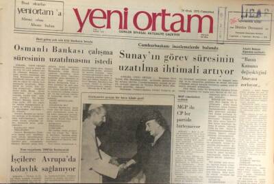 Yeni Ortam Gazetesi 20 Ocak 1973 -Sümerbankta Grev Hazırlığı GZ39210 - 1